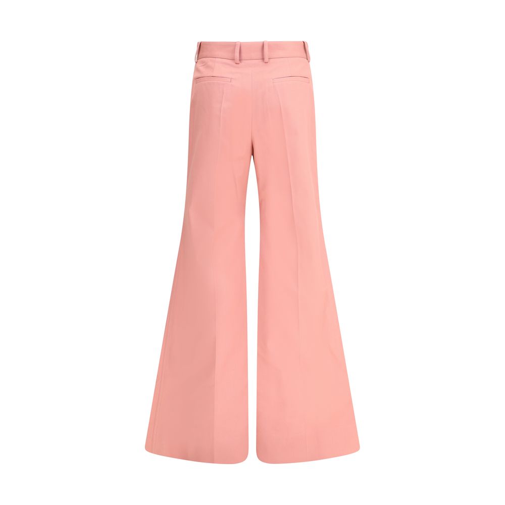 Chloé Multicolor Cotton Flared Pants