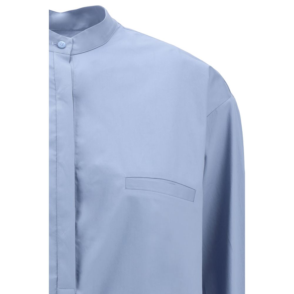 SA SU PHI Blue Cotton Shirt