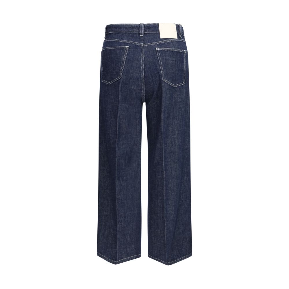 Cruna Blue Cotton Jeans Denim