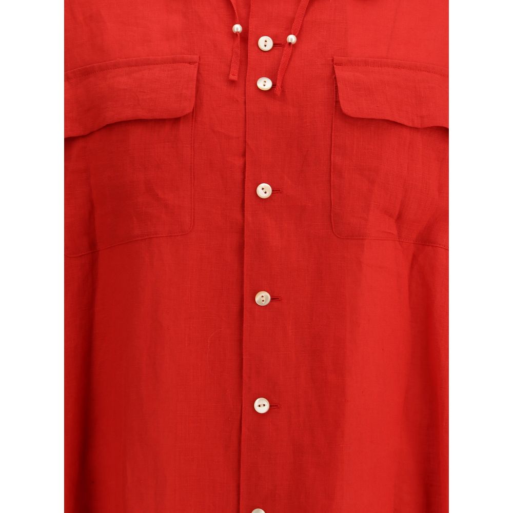 Undercover Multicolor Linen Dress Shirt