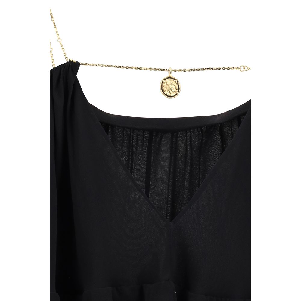 Chloé Black Silk Casual Dress