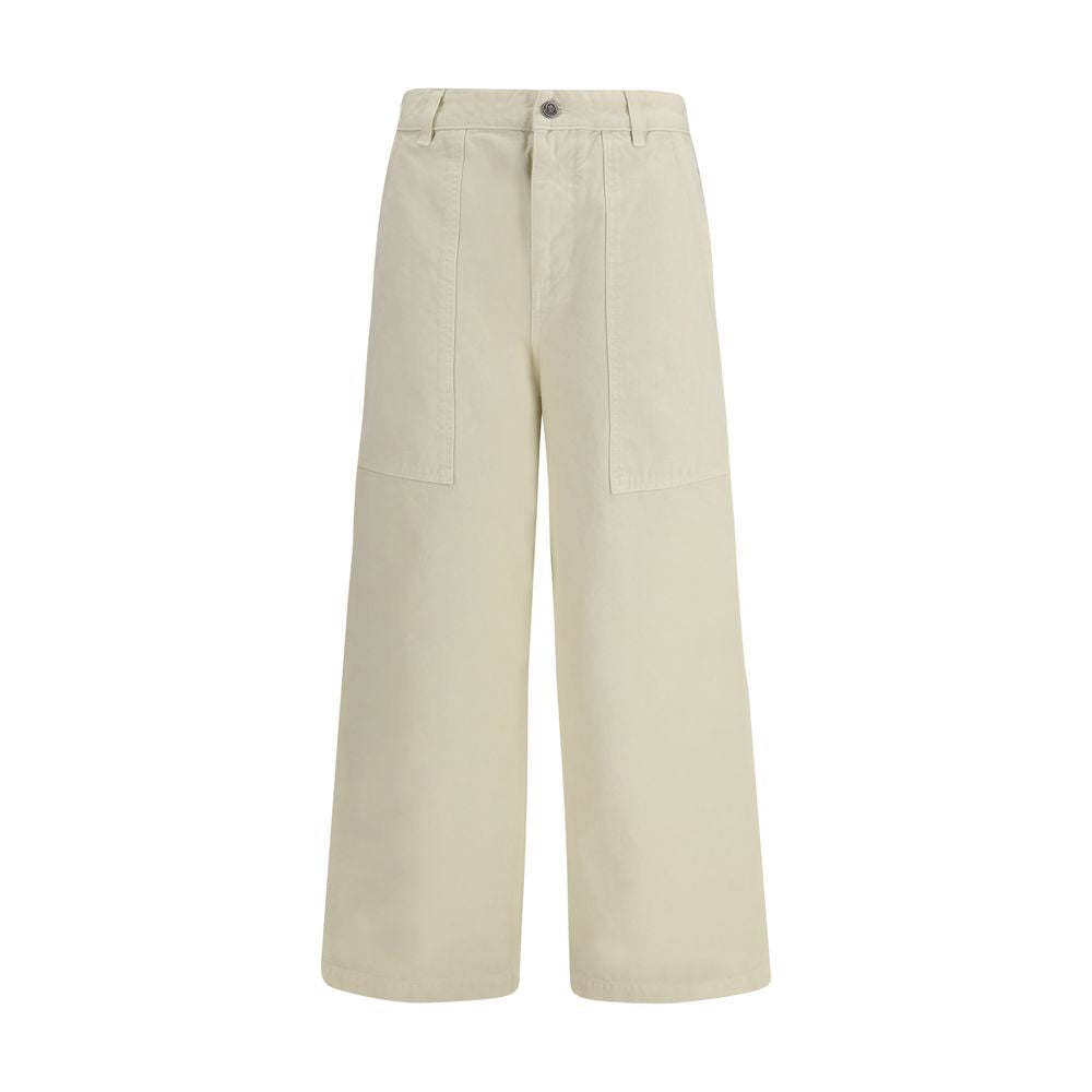 Moncler Beige Cotton Casual Pants