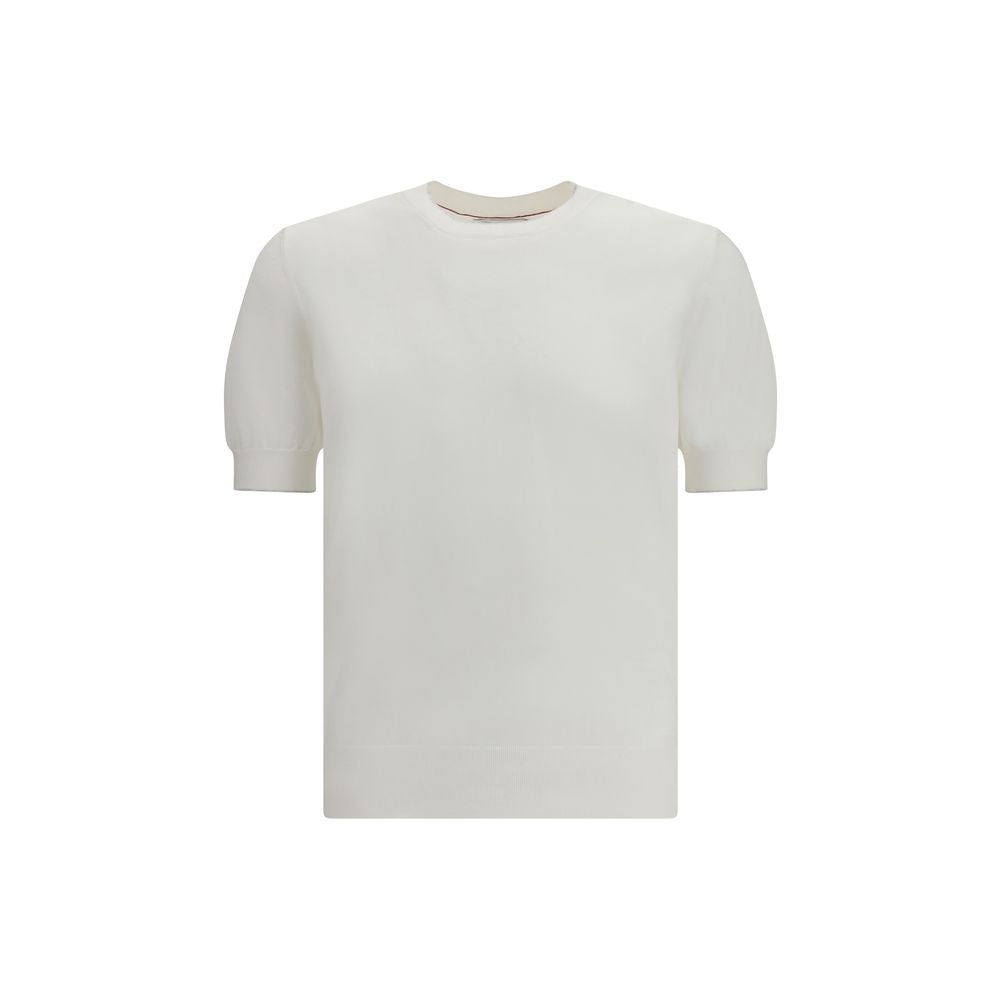 Brunello Cucinelli White Cotton T-Shirt
