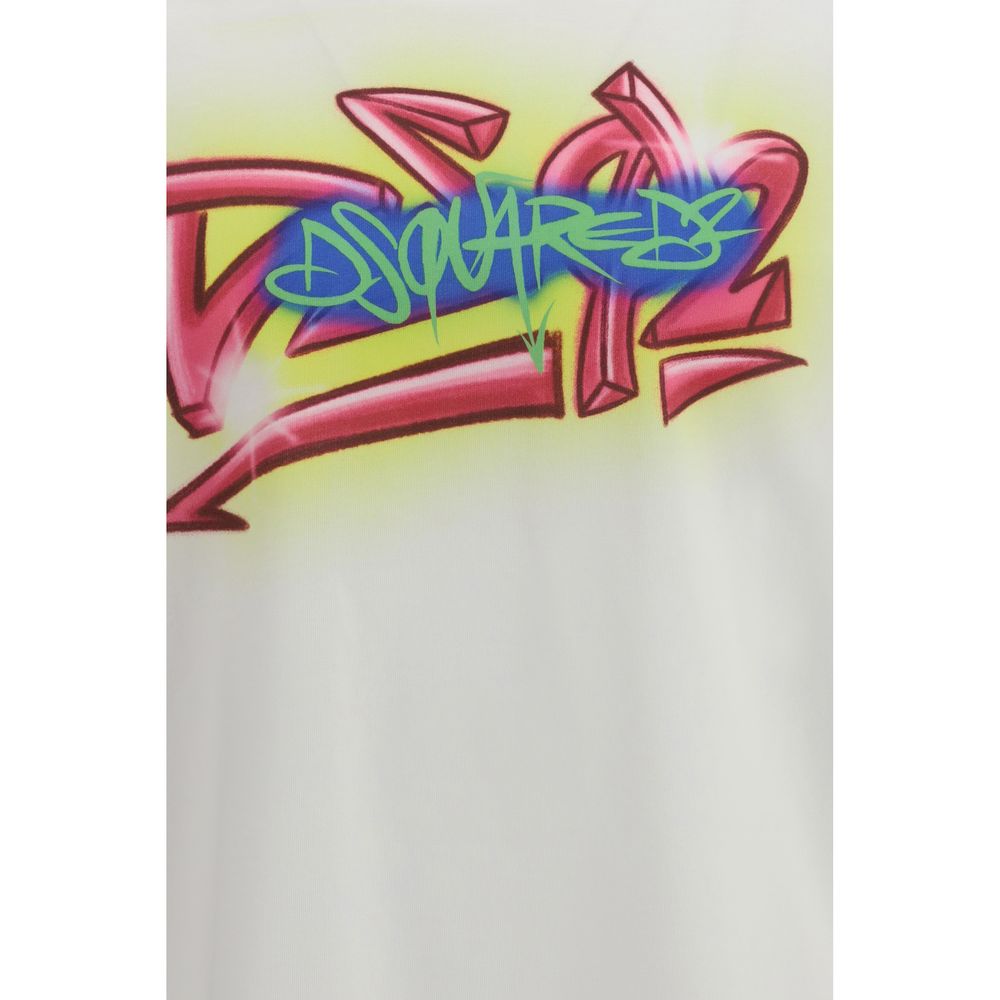 Dsquared² White Cotton T-Shirt