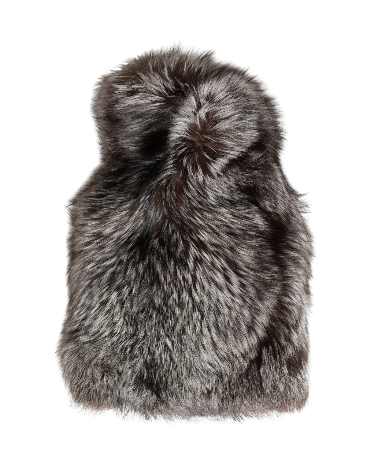 Dolce & Gabbana Brown Faux Fur Whole Head Wrap Capello Hat