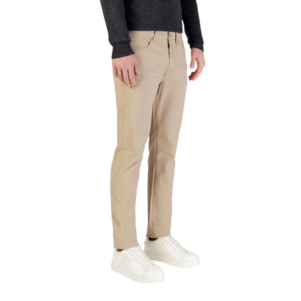 Borghese Beige Cotton Skinny Pants