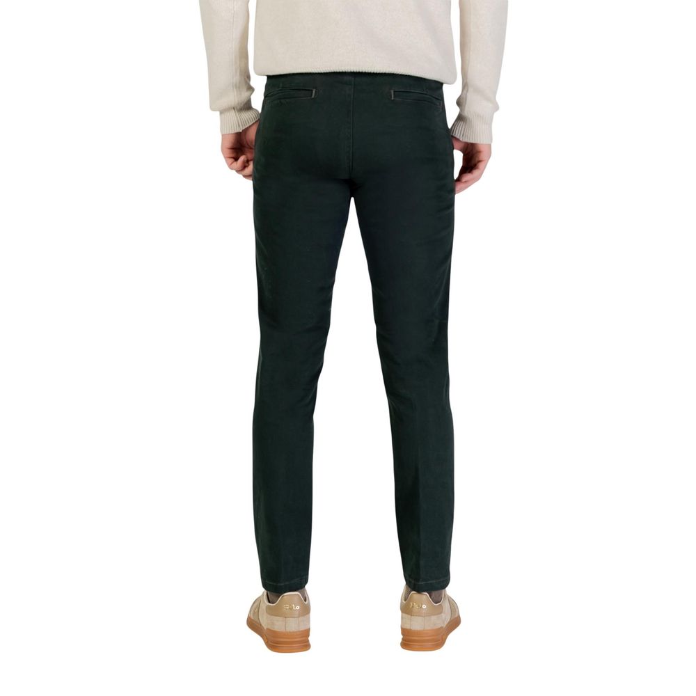 Borghese Green Cotton Skinny Pants