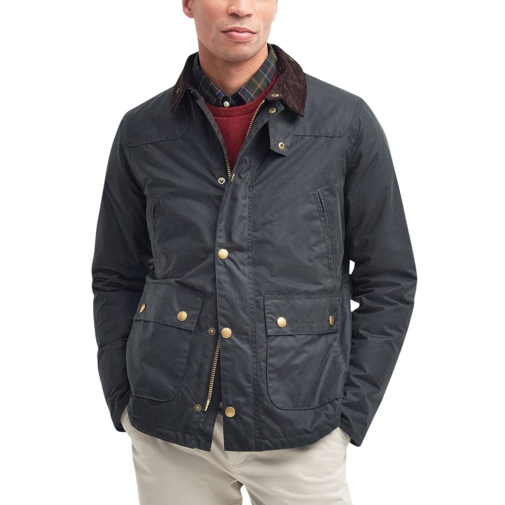 Barbour Gray Cotton Shell Jacket