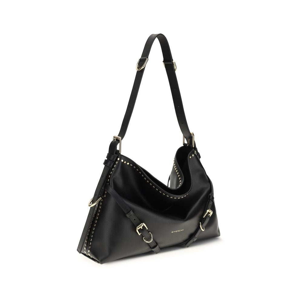 Givenchy Black Calf Leather Bos Taurus Shoulder Bag