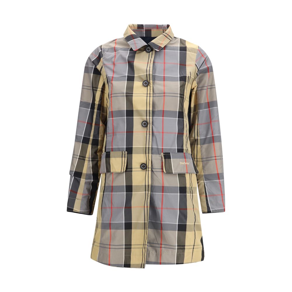 Barbour Blue Polyester Trench Coat