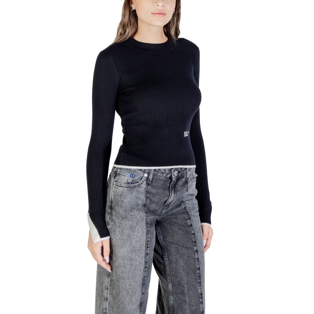 Karl Lagerfeld Black Viscose Sweatshirt