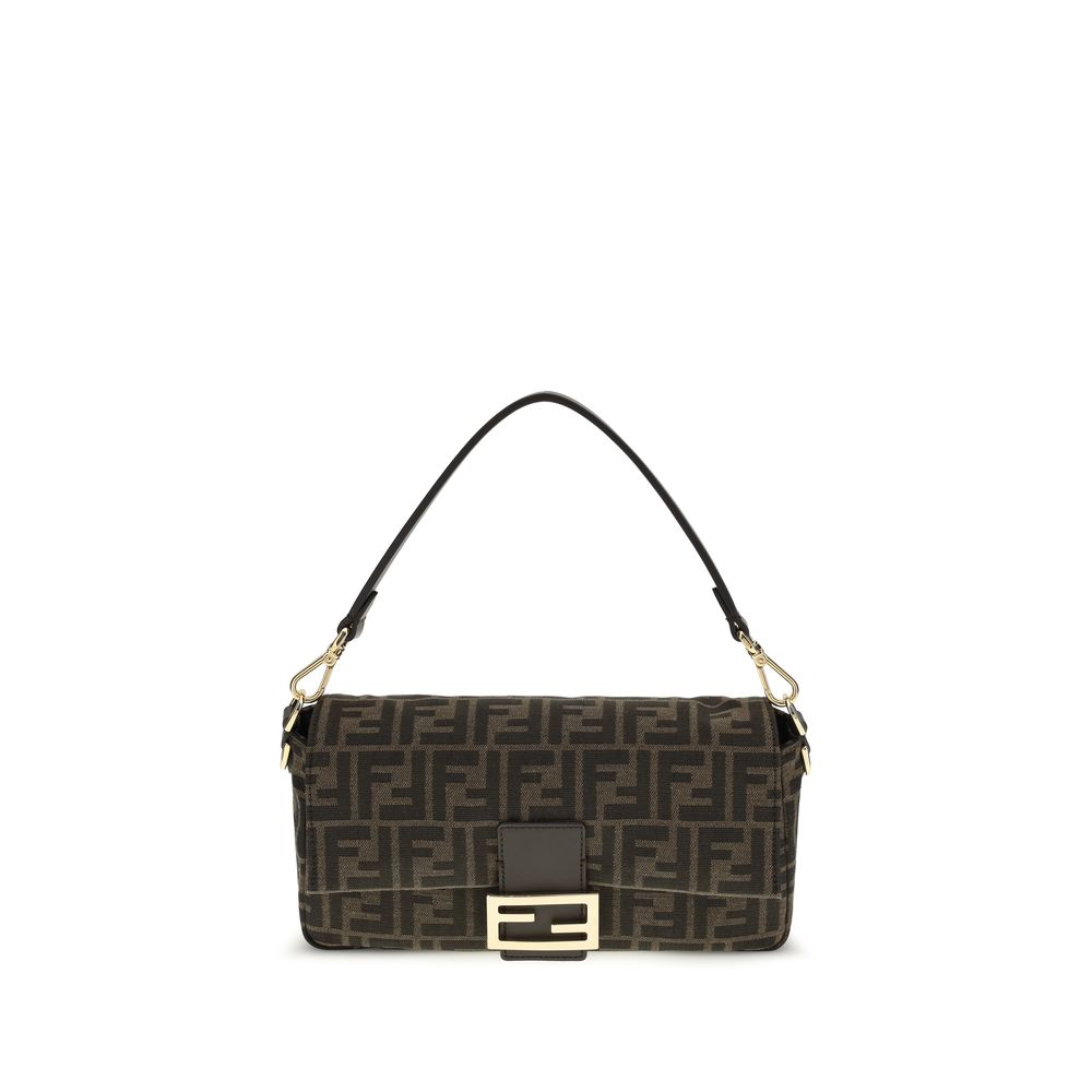 Fendi Brown Recycled Polyester Shoulder Bag