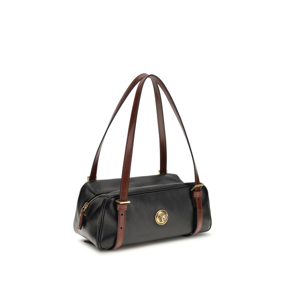 Versace Black Lamb Ovis Aries Aries Shoulder Bag