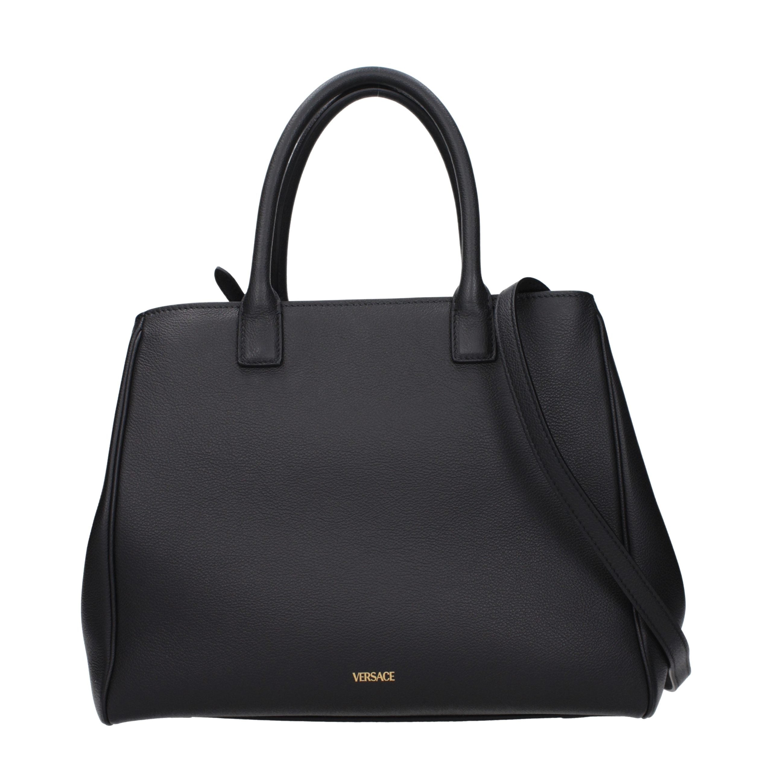 Versace Black Leather Handbag