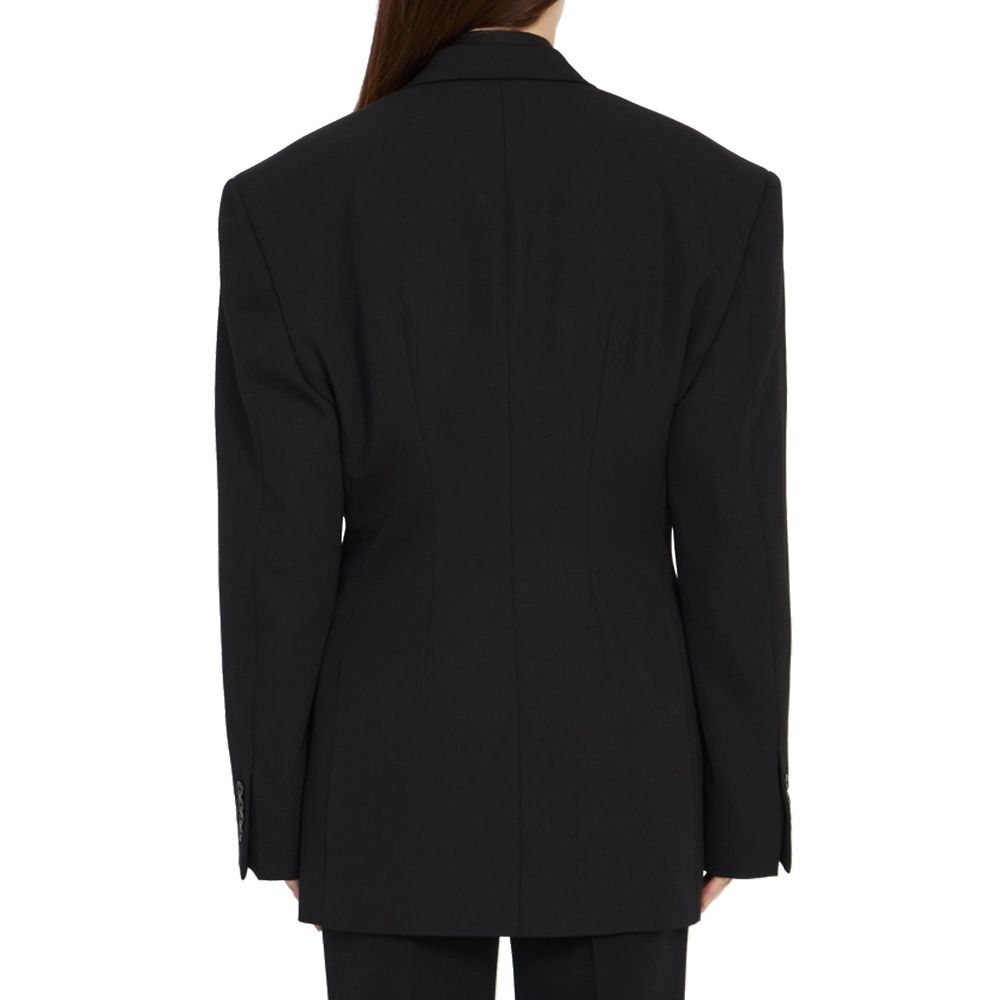 Balenciaga Black Wool Coat