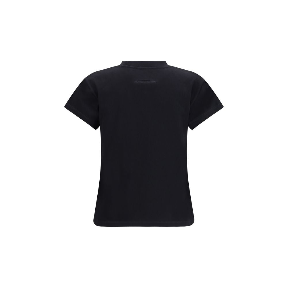 MM6 Black Cotton T-Shirt