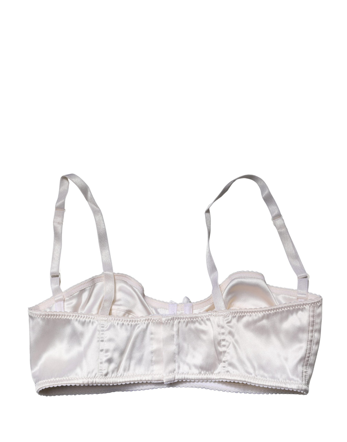 Dolce & Gabbana White Semi-Pad Underwire Balconette Bra Underwear