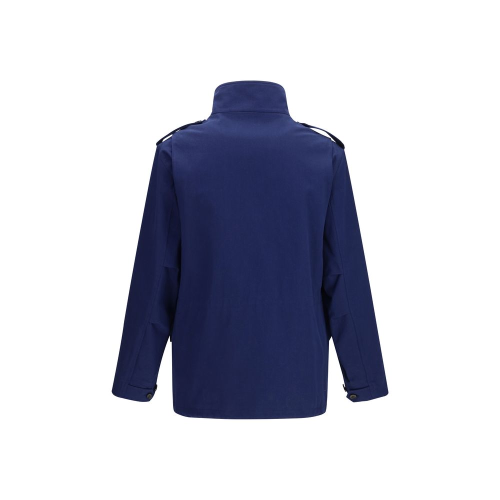 Valentino Blue Cotton Coat
