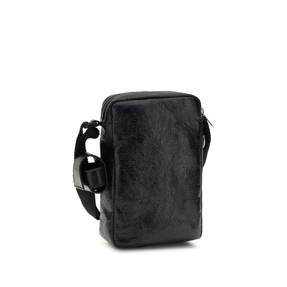Balenciaga Black Lamb Ovis Aries Aries Shoulder Bag