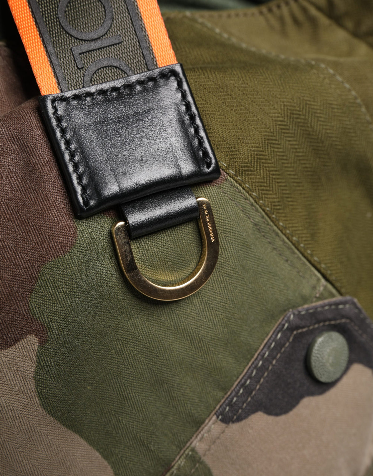 Dolce & Gabbana Military Green Patchwork Rucksack Backpack Borse Men Bag