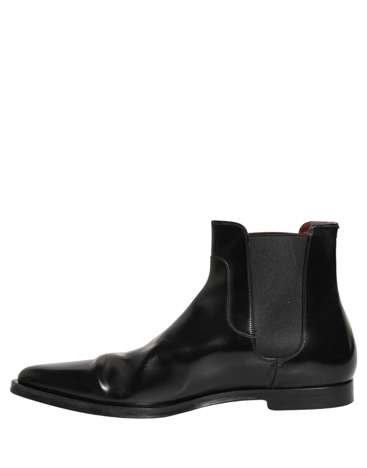 Dolce & Gabbana Black Chelsea Slip On Men Ankle Boots Shoes
