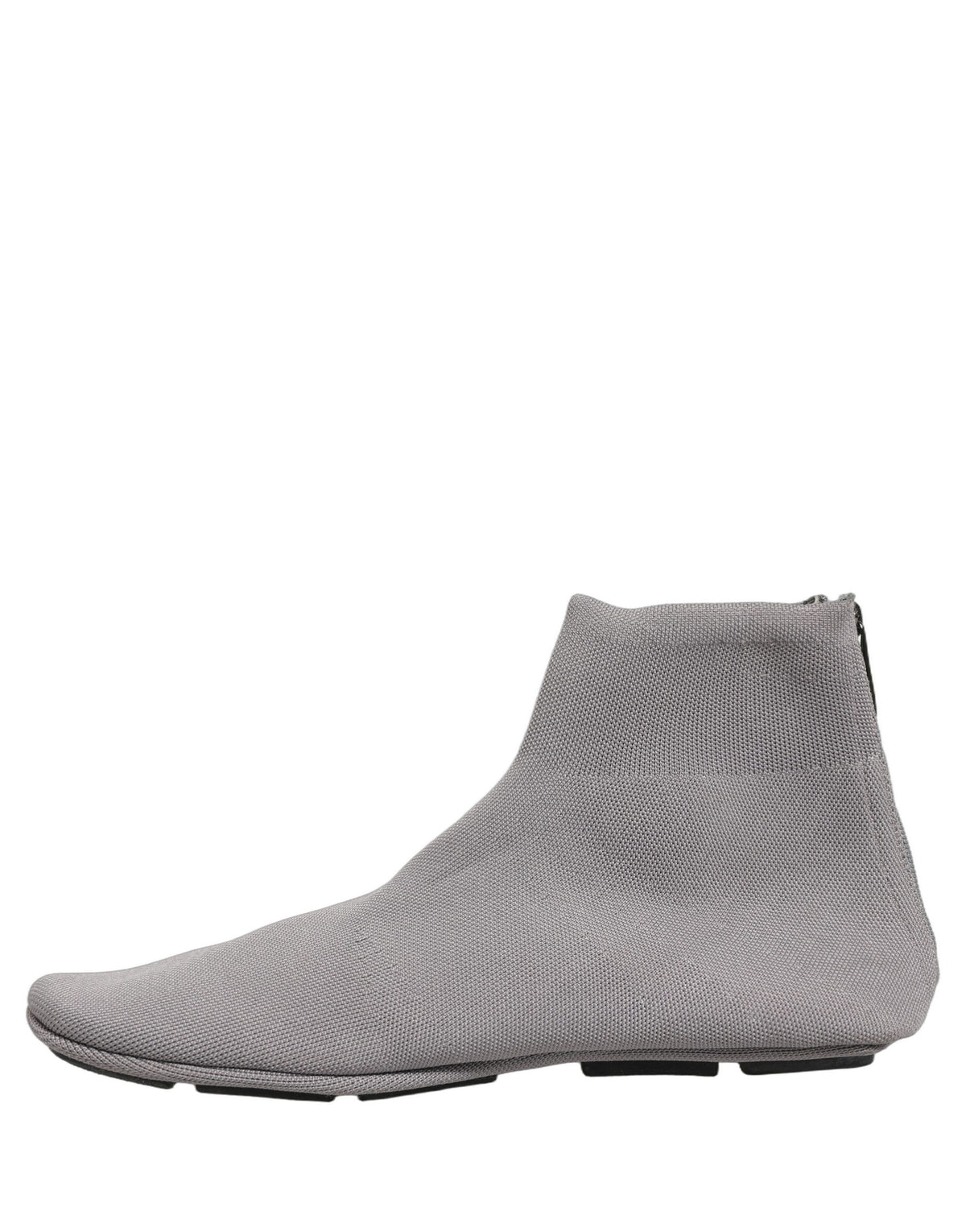 Dolce & Gabbana Gray Stretch Mesh Men Ankle Boots Shoes