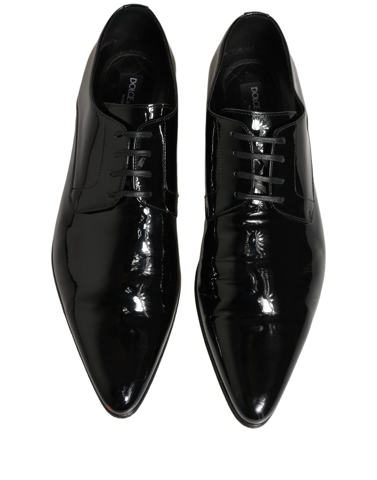 Dolce & Gabbana Black Leather Derby Dress Men Formal Shoes
