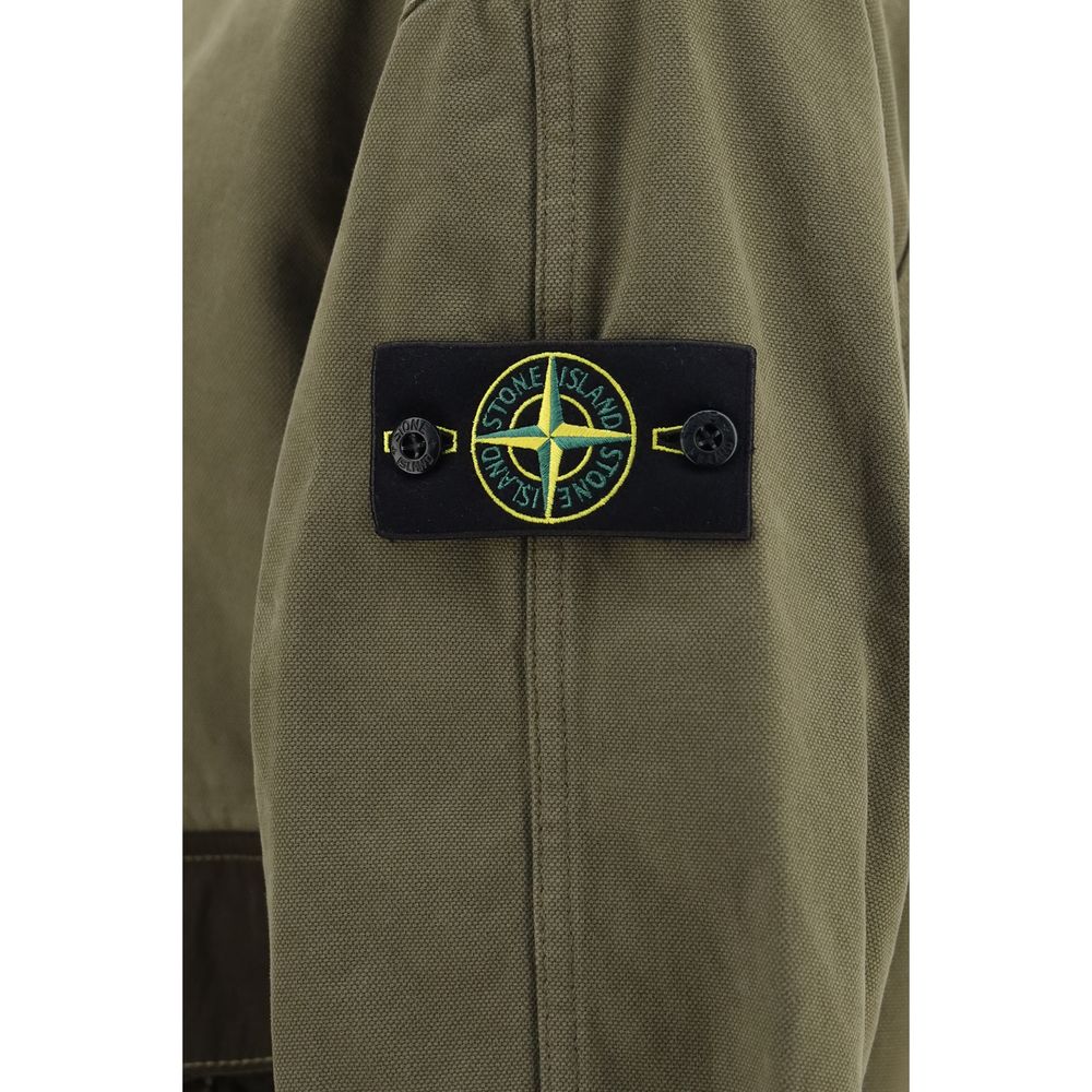 Stone Island Bicolor Cotton Shell Jacket