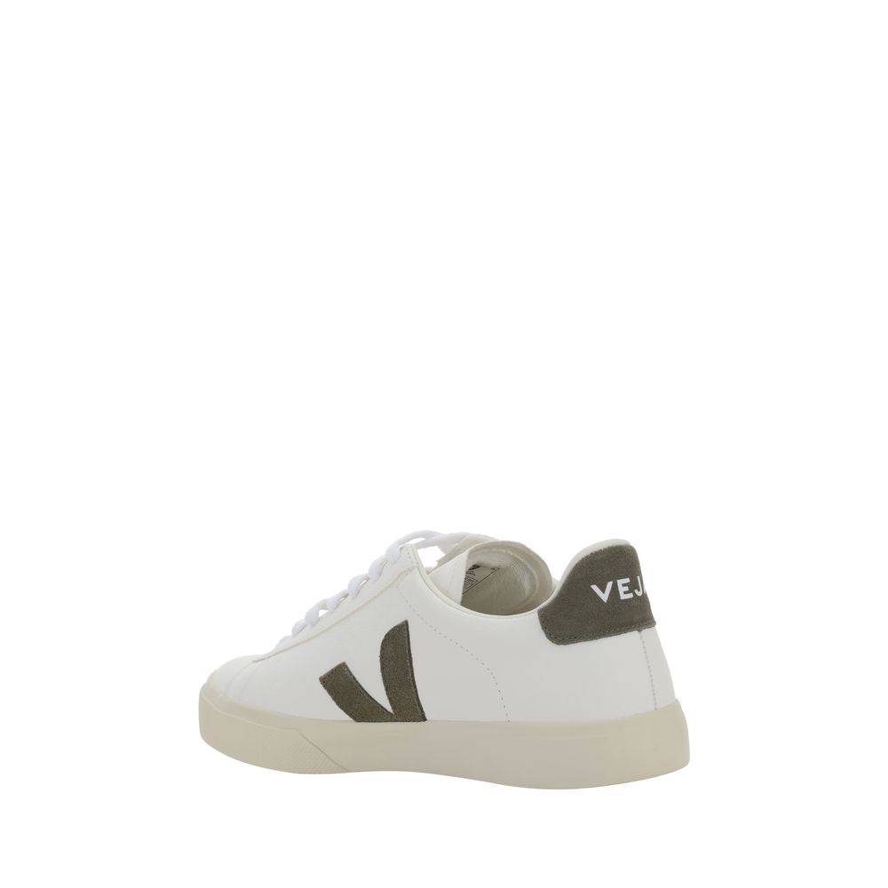 Veja White Calf Leather Bos Taurus Low Top Sneakers