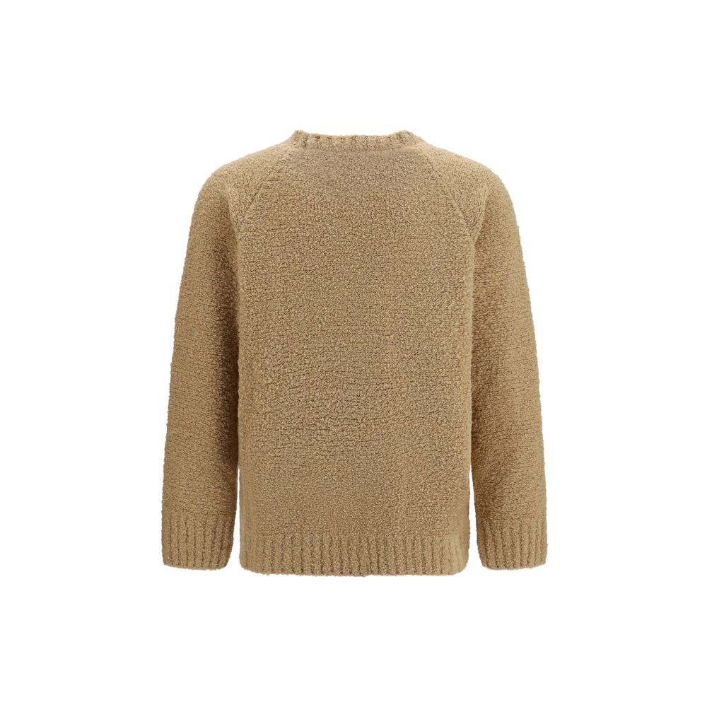 Laneus Beige Wool Oves Aries Sweatshirt
