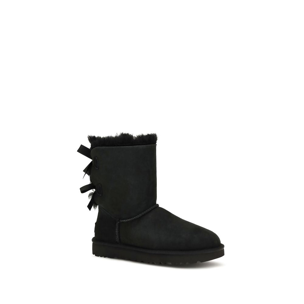 UGG Black Calf Leather Bos Taurus Boots