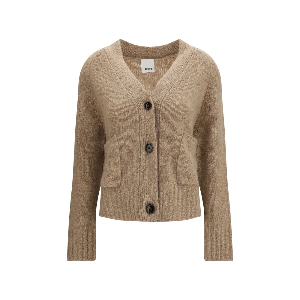 Allude Beige Cashmere Cardigan