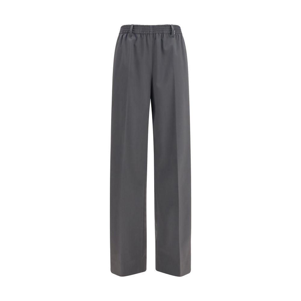 Miu Miu Gray Wool Oves Aries Casual Pants