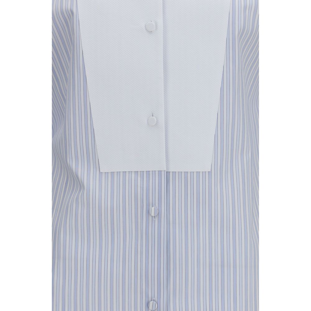 Tom Ford Blue Cotton Pattern Shirt