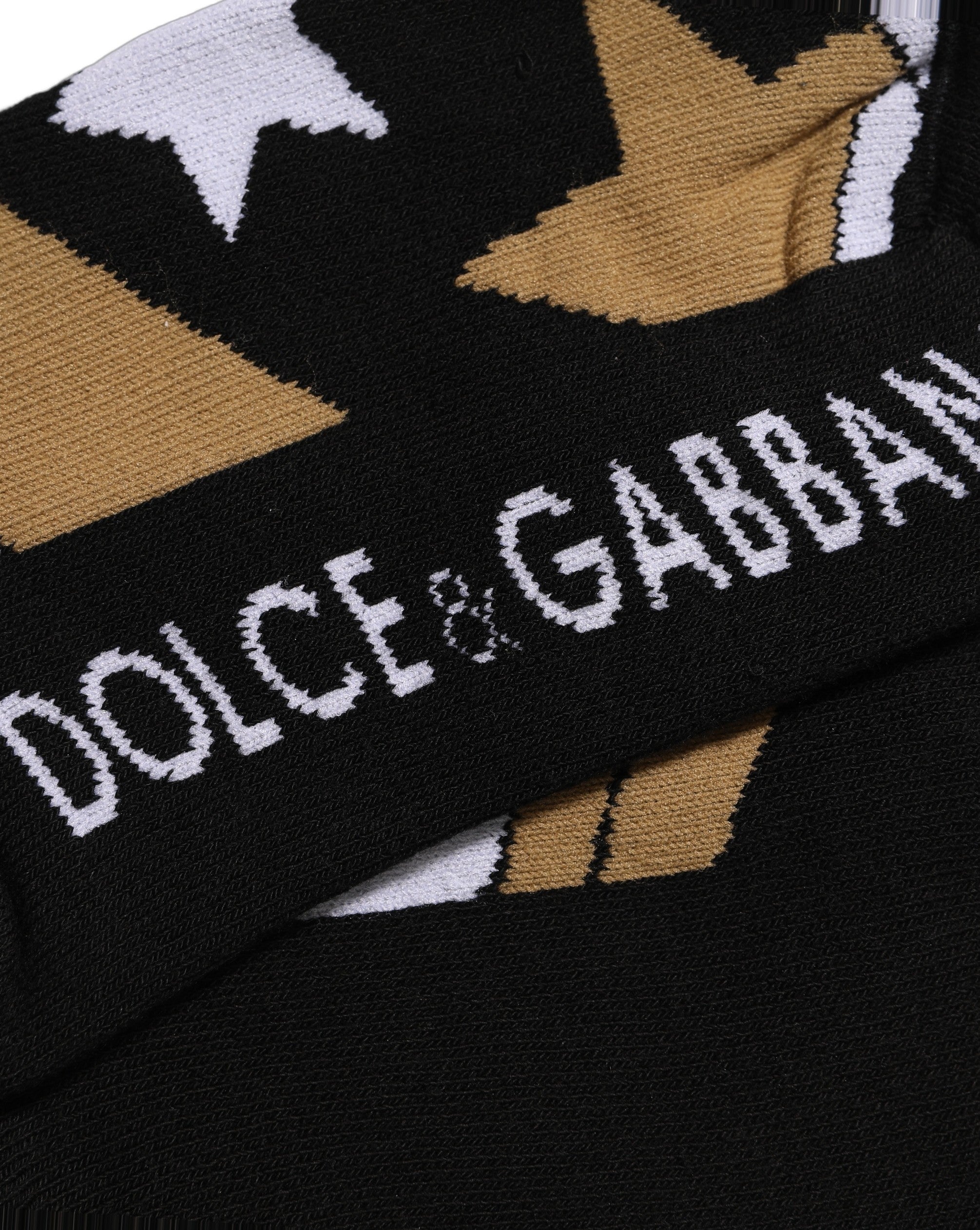 Dolce & Gabbana White Polka Dot Over The Calf Accessory Socks