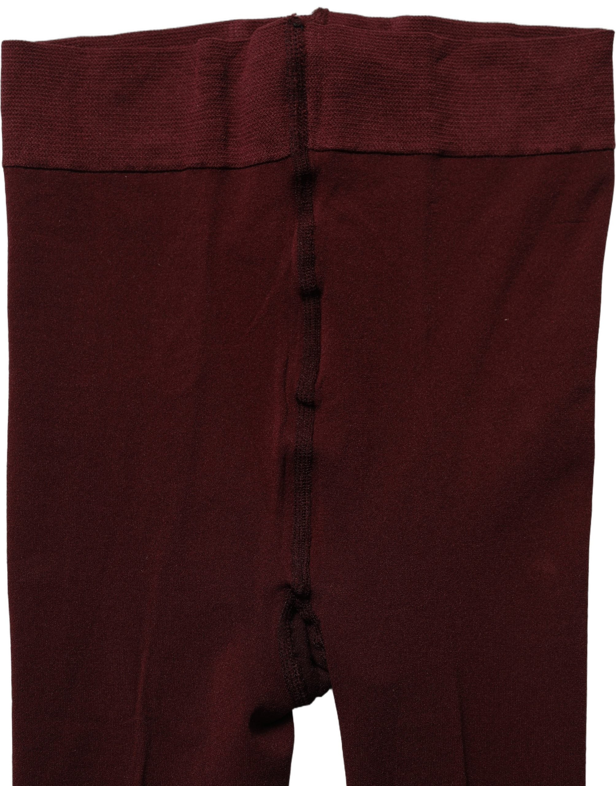 Dolce & Gabbana Maroon Nylon Tights Stocking Pantyhose Socks