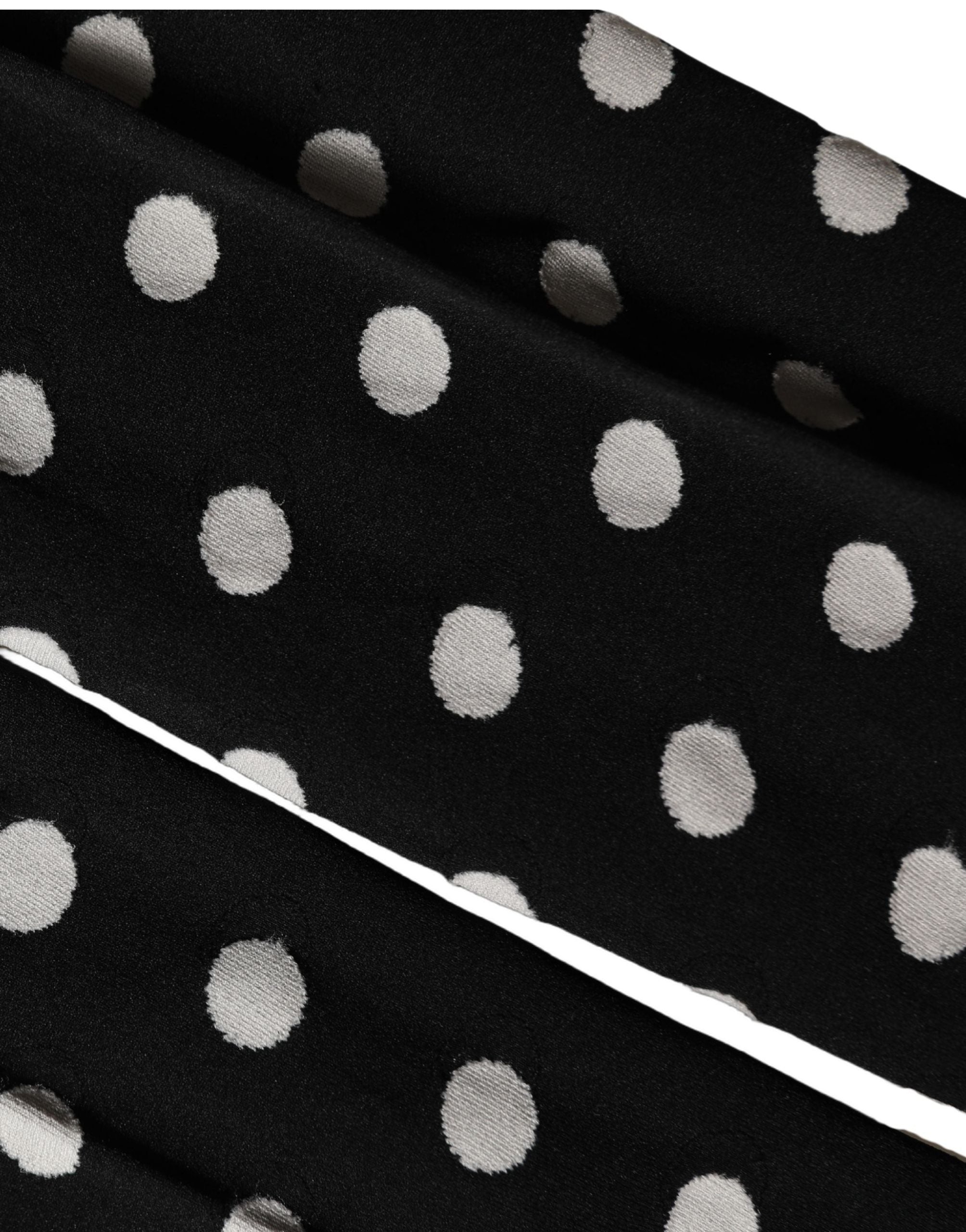 Dolce & Gabbana Black Polka Dot Fishnet Pantyhose Stockings Socks