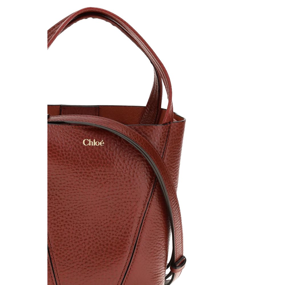 Chloé Red Calf Leather Bos Taurus Shoulder Bag
