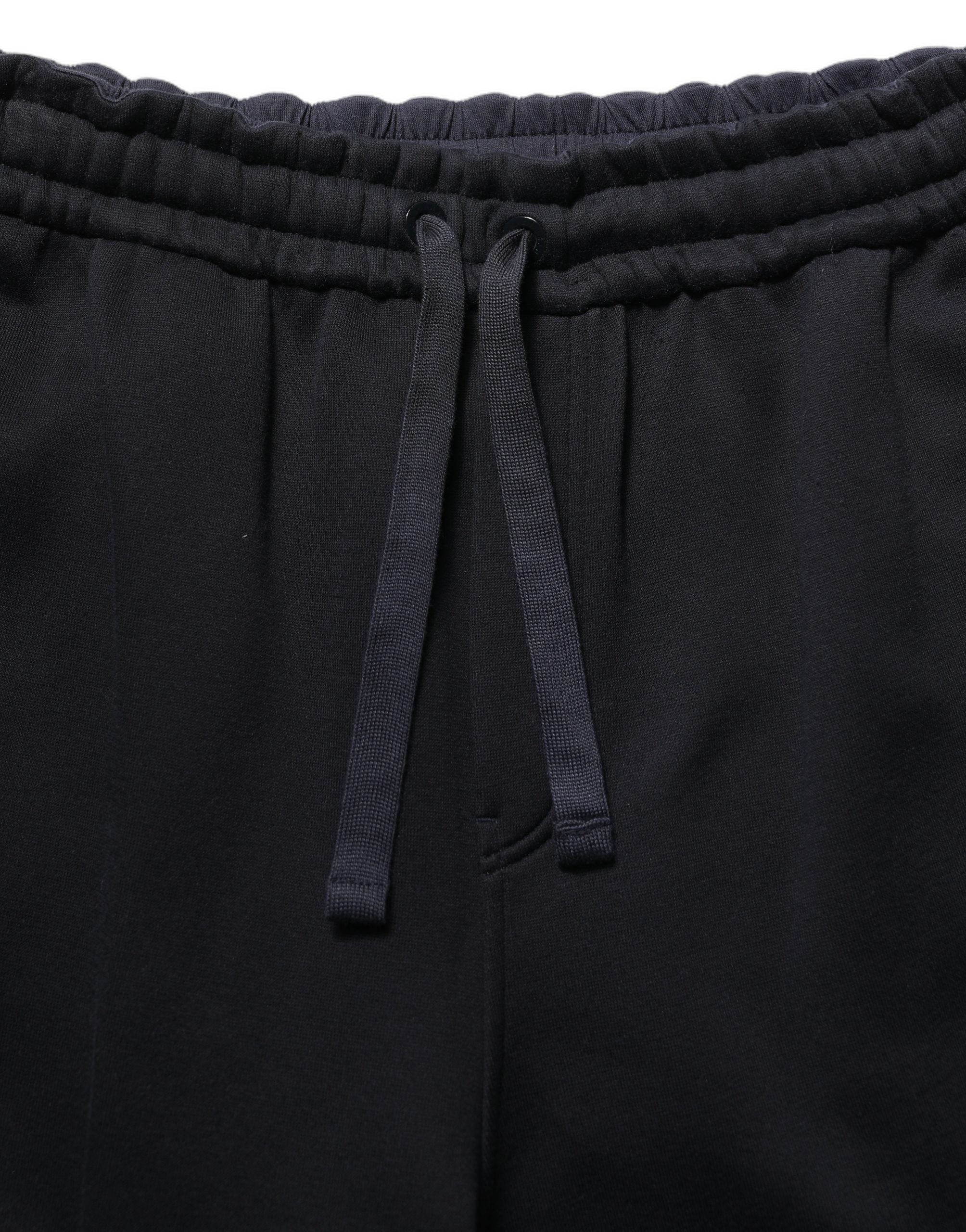 Dolce & Gabbana Dark Blue Relaxed Wide Leg Men Jogger Pants