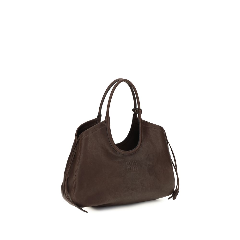 Miu Miu Brown Lamb Ovis Aries Handbag