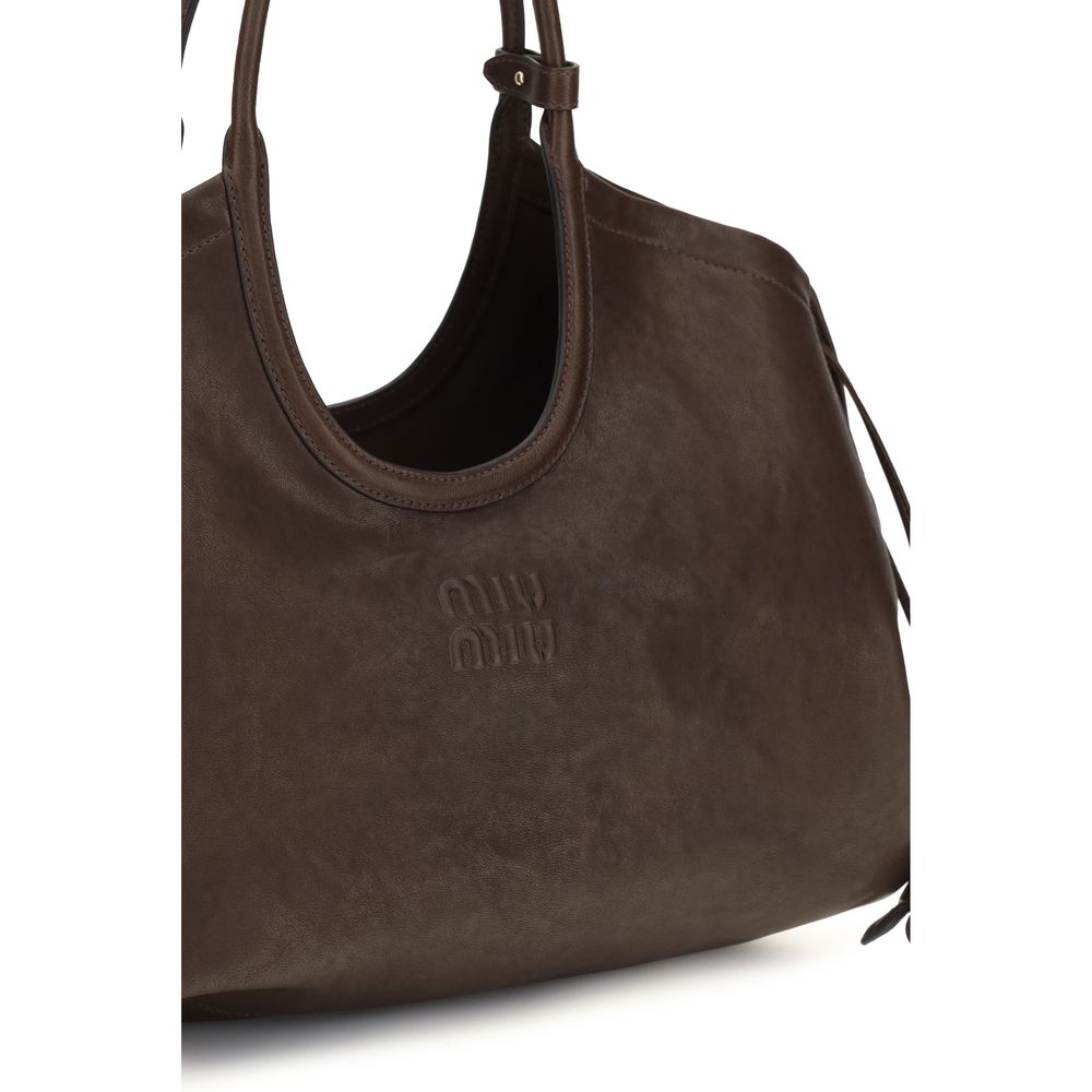 Miu Miu Brown Lamb Ovis Aries Handbag