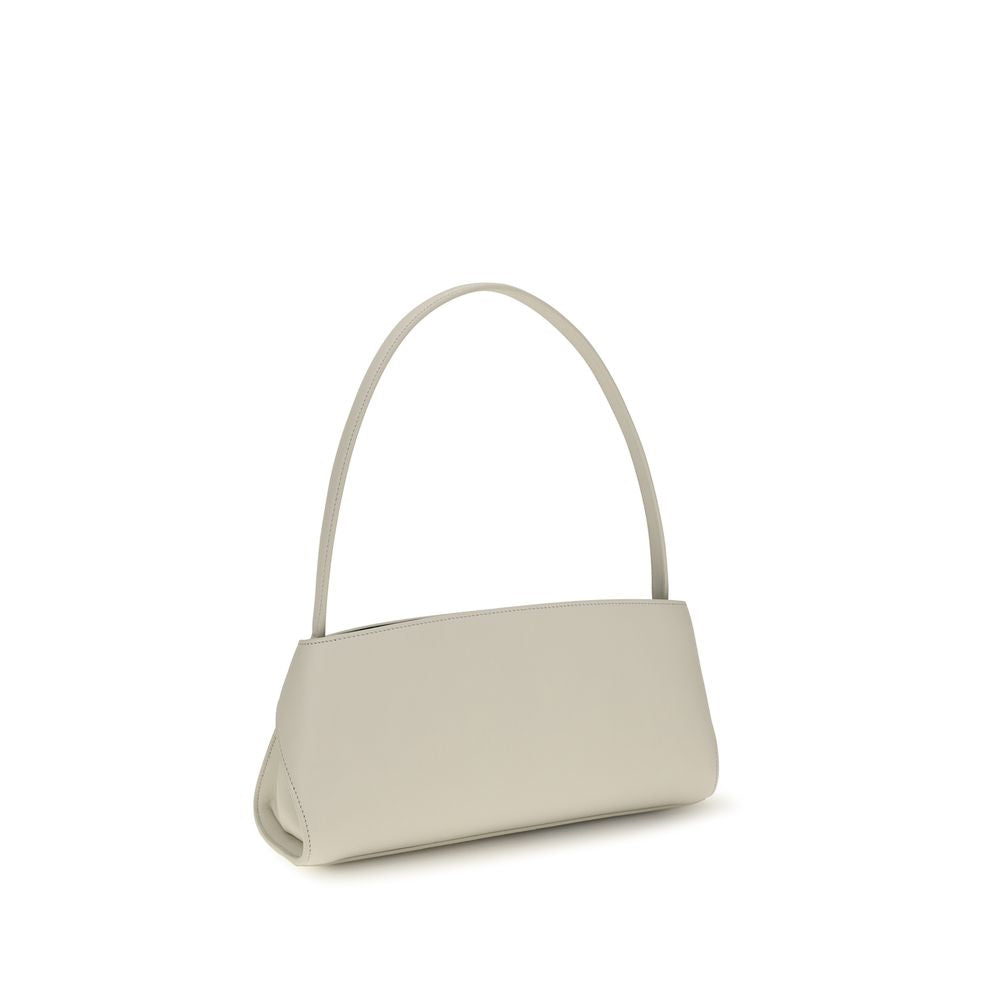 Ferragamo Beige Calf Leather Bos Taurus Shoulder Bag