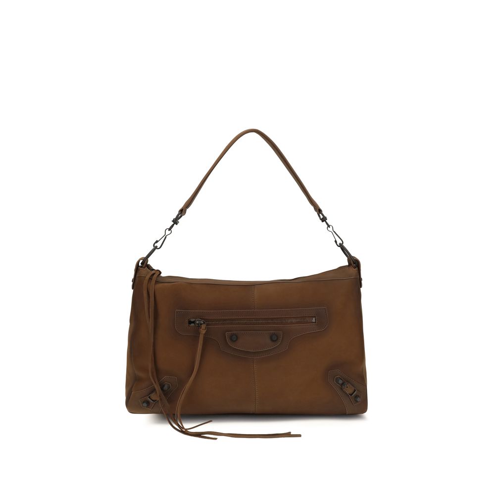 Balenciaga Brown Lamb Ovis Aries Shoulder Bag