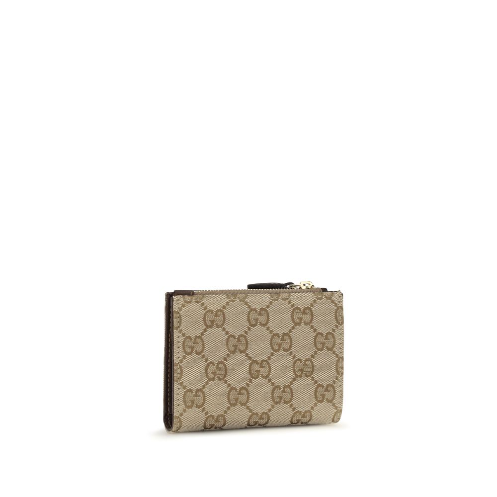 Gucci Brown Cotton Wallet
