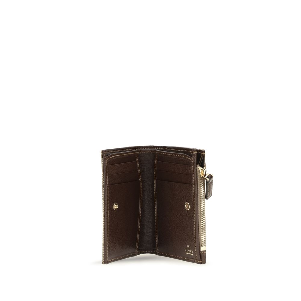 Gucci Brown Cotton Wallet