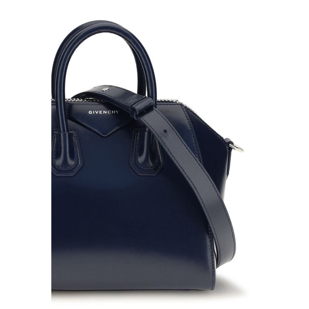 Givenchy Blue Calf Leather Bos Taurus Handbag