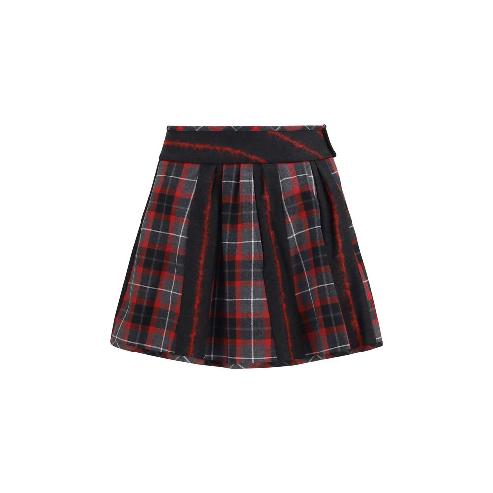 Vivienne Westwood Red Wool Oves Aries Mini Skirt
