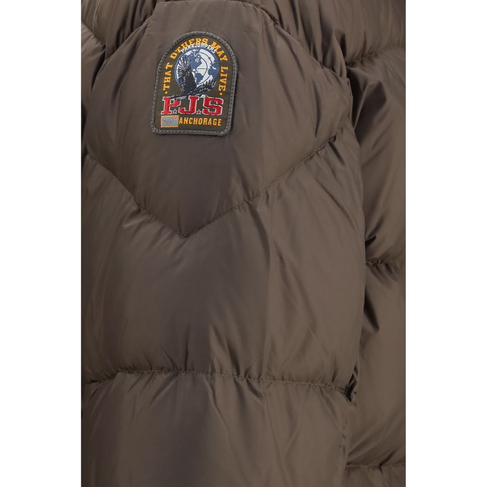 Parajumpers Brown Goose Down Full-Length Jacket