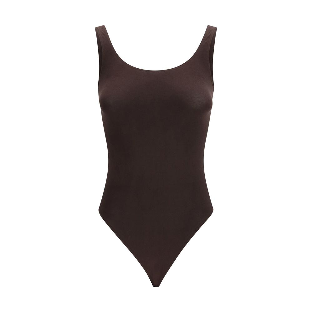 Wolford Brown Cotton Bodysuit
