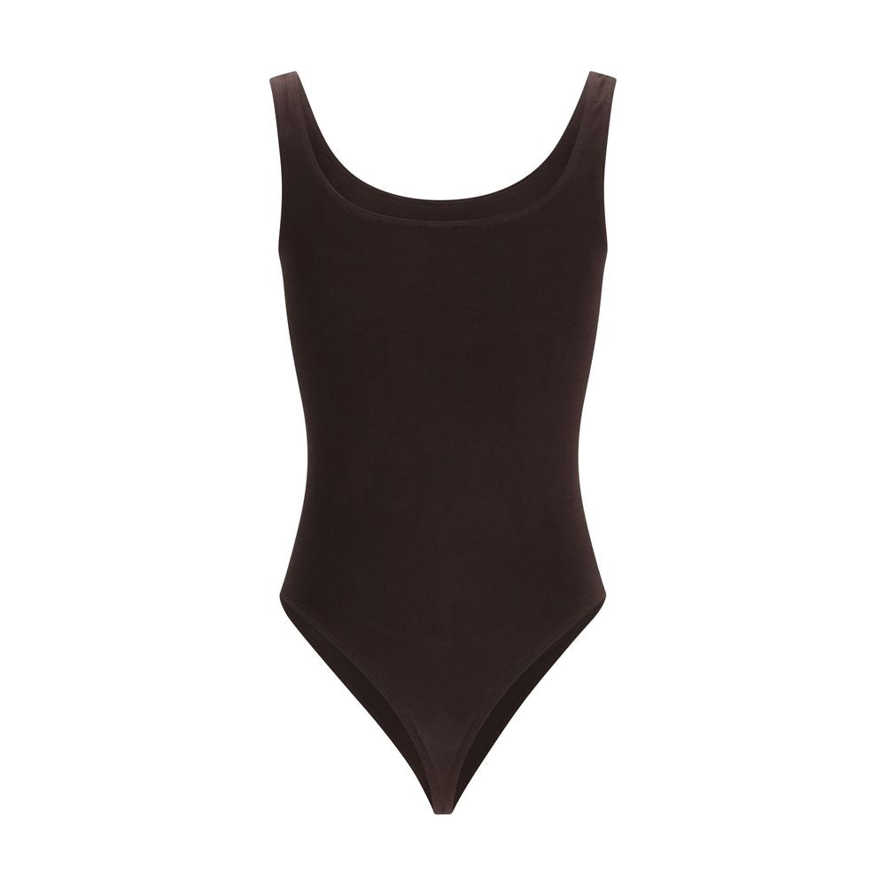 Wolford Brown Cotton Bodysuit